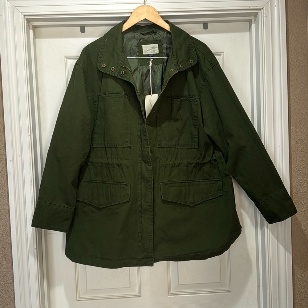 NWT green lined fall jacket XXL